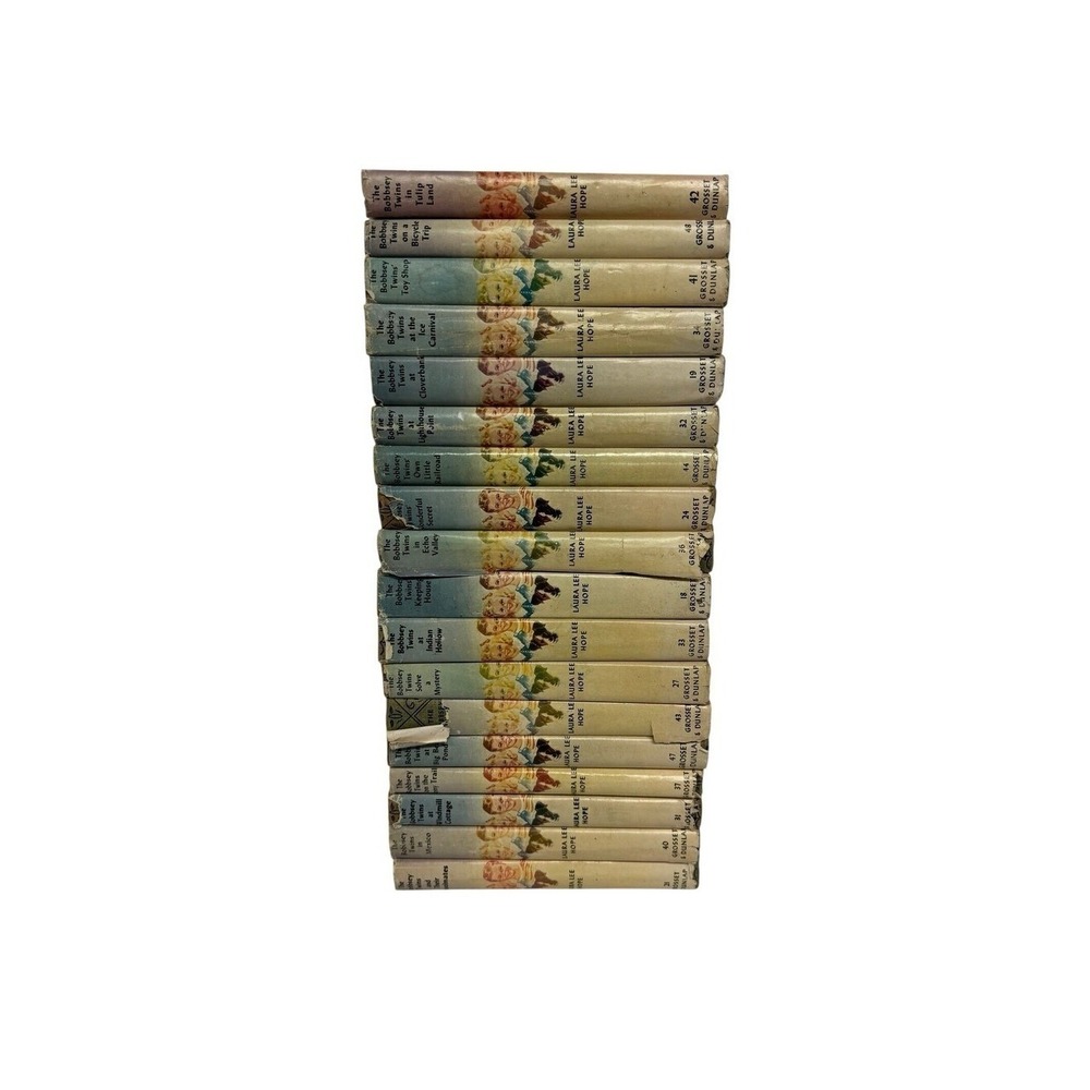 Vintage Bobbsey Twins Book Lot 18 Hardcover Grosset Dunlap Laura Lee Hope 1950s - Picture 3 of 15